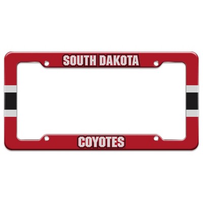 University of South Dakota Stripe License Plate Tag Frame