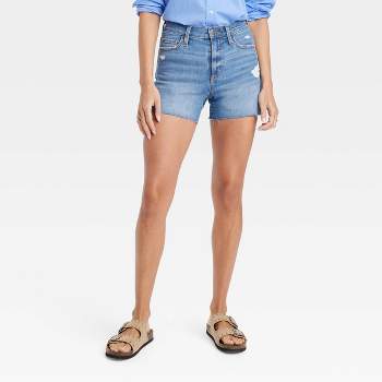 FRAYED Jeans Women's High Rise 3.5 Inseam Denim Short, Sedona, 24 at   Women's Clothing store
