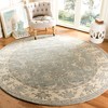 Royalty ROY721 Hand Tufted Indoor Area Rug - Slate/Cream - 7' Round - Safavieh - 2 of 4