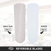 Portage Bay Renton 42 Inch Indoor Home Ceiling Fan with LED Light Fixture & 5 Reversible Blades, White with Gray Oak/White Blades - 4 of 4