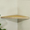 VIP Wood 15.5 in. Brown Textured Corner Shelf - 4 of 4