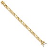 Black Bow Jewelry Men's 14k Yellow Gold, 9mm Figaro Link Chain Bracelet - 8 Inch - 2 of 4