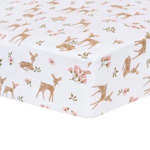 Cotton Jersey Fitted Sheet - Sophia Garden - 1 of 1
