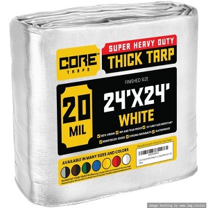 Core Tarps Heavy Duty 20 Mil Tarp Cover, UV Resistant, Rip Proof for Roof, Camping, Patio, Pool, Boat - 1 of 4
