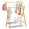 Bamboo Kids' Hangers - M Size: Natural, Durable & Safe for Children's Clothes - 2 of 4