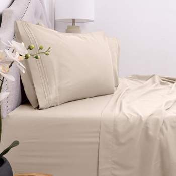 Alpine Swiss 4 Piece Microfiber Bed Sheet Set King Queen Super Soft Hotel  Luxury Bedding Pillowcases Sheets 16 Inch Deep Pocket : Target