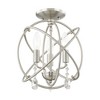 Livex Lighting Aria 3 - Light Chandelier in  Brushed Nickel - 4 of 4