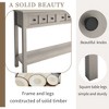 PAGED Distressed Solid Timber Console Table with 4 Drawers and Bottom Shelf, Rustic Narrow Entryway Table, 60" Long Sofa Table for Entryway - 4 of 4