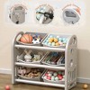 BABYYER Kids Toys Storage Organizer with 6 Removable Bins, Toy Storage Cabinet for Playroom and Bedroom, Toddler Furniture for Boys and Girls - 3 of 4