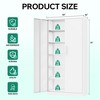 Lockable Metal Storage Cabinet 2-Door 5-Shelf, Mlezan Heavy Duty Garage Cabinet for Home/Office/Gym - 3 of 4
