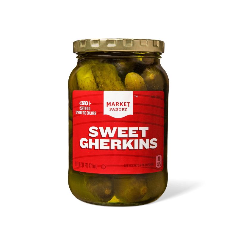 Sweet Gherkins - 16oz - Market Pantry&#8482;, 1 of 4