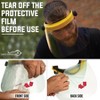 Bison Life Clear Face Shield, Reusable & Lightweight Face Protection, One Size, Yellow - 2 Pack - 3 of 4