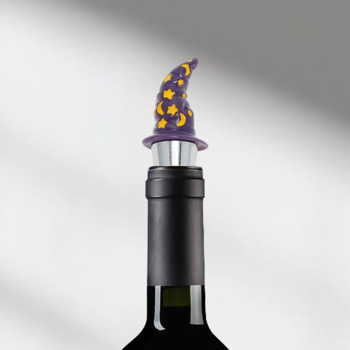 Unique Bargains Halloween Pointed Hat Silicone Stopper Aluminum Alloy TPE Resin 4.02"x1.10"x1.10" 1 Pc - thumbnail 8