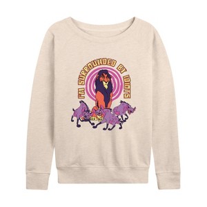 Women's - Disney - The Lion King Lightweight French Terry Wide Neck Long Sleeve Shirt - 1 of 4