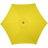 Northlight 7.5' Outdoor Patio Market Umbrella with Hand Crank - Yellow - 3 of 4