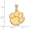 Black Bow Jewelry 14k Yellow Gold Clemson Tigers NCAA Large Pendant - 2 of 3