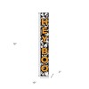 HomeRoots 72" Black Orange And White Solid Wood Hey Boo Halloween Ghost Porch Sign - 3 of 4