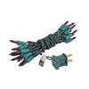 Novelty Lights 20 Light Incandescent Craft Mini Christmas String Lights Green Wire 8.5 feet - 2 of 4