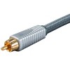 Monolith RCA Cable - Silver - 6 Feet Chord, 24K Gold Plated Connectors, AL foil, OFC Copper Braided Shield - image 3 of 4