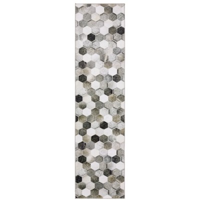 Oriental Weavers Myers Park MYP17 Grey/ Charcoal Indoor Area Rug - 2' x 8'