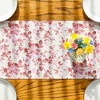Anna-Kaci Vintage Floral Print Table Runner with Classic Woven Detailing - 4 of 4