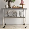 Stainless Steel Work Table with Backsplash - Heavy Duty Commercial Prep Table for Restaurant, Kitchen, Hotel, Home Use - 2 of 4