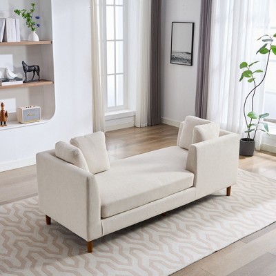 PAGED Modern Accent Chair, PU Leather Arm Chair with High Backrest, Living Room Reading Chair for Bedroom