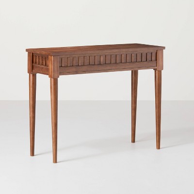 Turned Leg Wood Console Table Dark Brown - Hearth & Hand™ with Magnolia