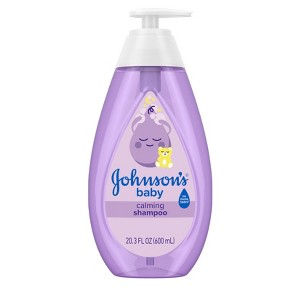Johnson's Calming Baby Shampoo, Soothing Natural Calm Scent, Hypoallergenic - 20.3 fl oz - 1 of 4