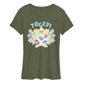 Women's - Pokémon - Floral Togepi Short Sleeve Graphic T-Shirt - 1 of 3