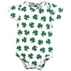 Hudson Baby Infant Boy Cotton Bodysuits, Mommys Lucky Charm - 4 of 4