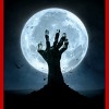 Men's Design By Humans Halloween! Zombie Hand Reaching from Grave T-Shirt By EBCD Tank Top - 2 of 3