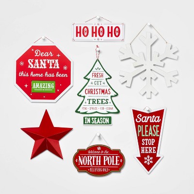 7pc Classic Christmas Sign Kit - Wondershop™