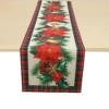 Unique Bargains Christmas Table Runner Polyester Red Beige Yellow Green 71x14 Inch 1 Pc - 4 of 4