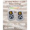 Heated Electric Throw Blanket, Waffle Electric Blanket with 6 Heat Settings & 4-Hour Auto-Off, Machine Washable, White - 2 of 4