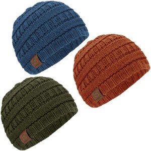KeaBabies 3pk Warmzy Baby Beanies, 0-36 months Baby Hats, Baby Winter Hat for Newborn, Infant, Toddlers, Boys, Girls - 1 of 4
