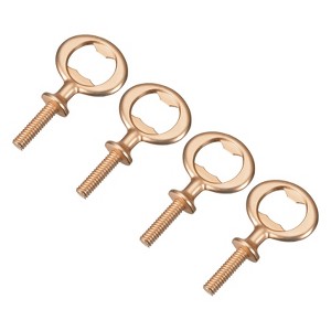 Unique Bargains Zinc Alloy Screw Flat Beer Soda Bottle Opener for Home Party 4 Pcs - 1 of 4