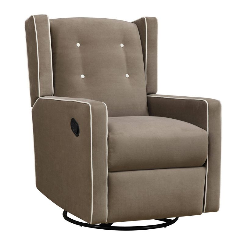  Baby Relax Shirley Swivel Glider Recliner Chair, 1 of 7