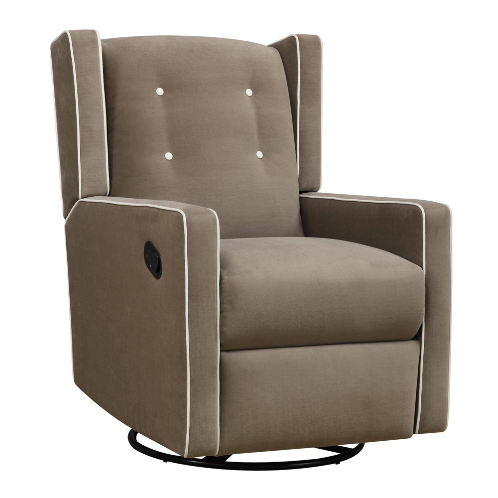 Baby Relax Shirley Swivel Glider Recliner Chair - Mocha -  89667705