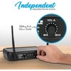 Pyle Wireless Microphone System, VHF Dual Channel with 2 Body-Pack Transmitters, 2 Lavalier & 2 Headset Mics – PDWM2145 - 3 of 4