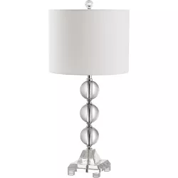 23.5" Fiona Crystal Table Lamp Clear (Includes CFL Light Bulb) - Safavieh
