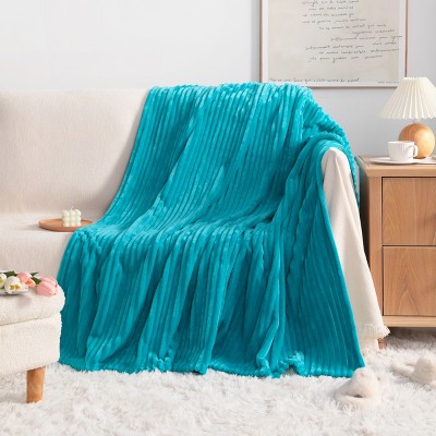 All Seasons Plush Flannel Blanket, Soft and Warm Bed Blanket for Couch Sofa Bed - NTBAY
