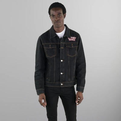 Members Only Men's Looney Tunes Denim Trucker Jacket