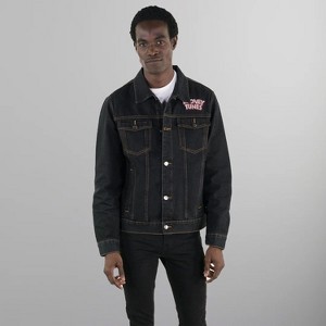 Members Only Men's Looney Tunes Denim Trucker Jacket - 1 of 3