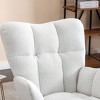 Racxily Teddy Rocking Gilder Nursery Chair For Living Room Indoor - 3 of 4