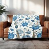 Cozy Oceanic Turtlescape Printed Throw Blanket - Starfish, All-Season Blanket Perfect Gift, Christmas Gift. - 3 of 4