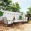 Outsunny 5 Piece Patio Furniture Set with 2 Rocking Chairs, 3-Seat Sofa, and 2 Ottomans for Garden, Lawn, Deck, Backyard, Beige - 3 of 4