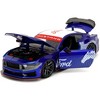 2024 Ford Mustang Dark Horse Candy Blue with White Top and "Mustang Horse Graphics" "Bigtime Muscle" Series 1/24 Diecast Model Car by Jada - 2 of 4