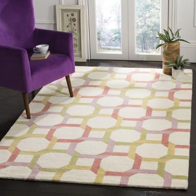 Peony Geometric Hand-Tufted Wool 8' x 10' Area Rug