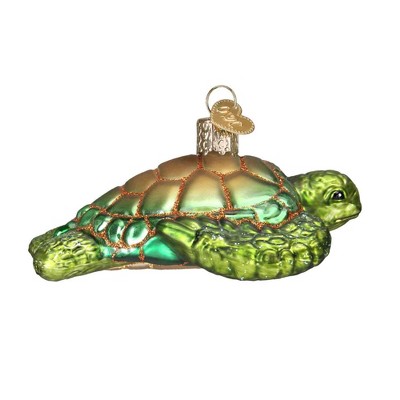 Old World Christmas 1.75 In Green Sea Turtle Ornament Ocean Tortoise ...